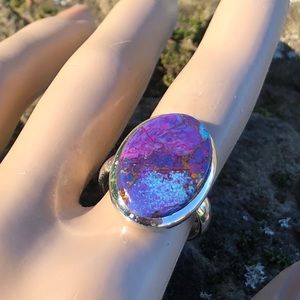Purple Copper Turquoise Ring